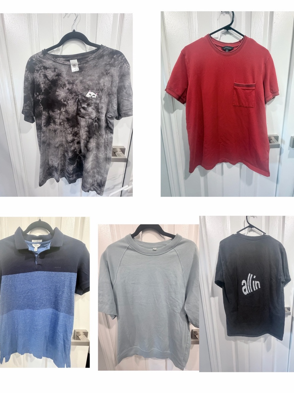 Assorted Men's T-Shirts and Polo Shirt Bundle